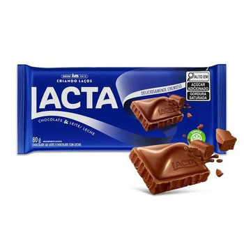 CHOC LACTA 80G 3UN AO LEITE