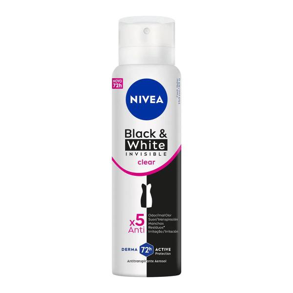 DESODORANTE NIVEA 150ML FEM BLACK WHITE