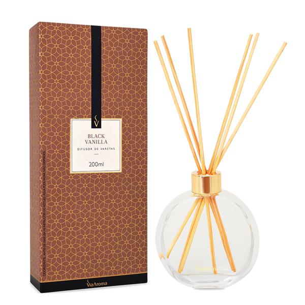 DIFUSOR VARETAS 200ML BLACK VANILLA