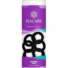 ELASTICO PRETO ISACARE 6UN CABELO