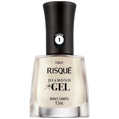 ESMALTE RISQUE DIAMOND BRANCO CAMAFEU