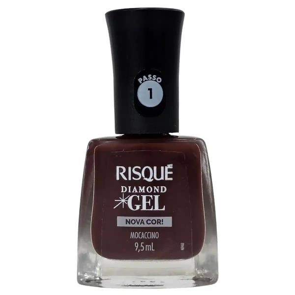 ESMALTE RISQUE DIAMOND GEL MOCACCINO