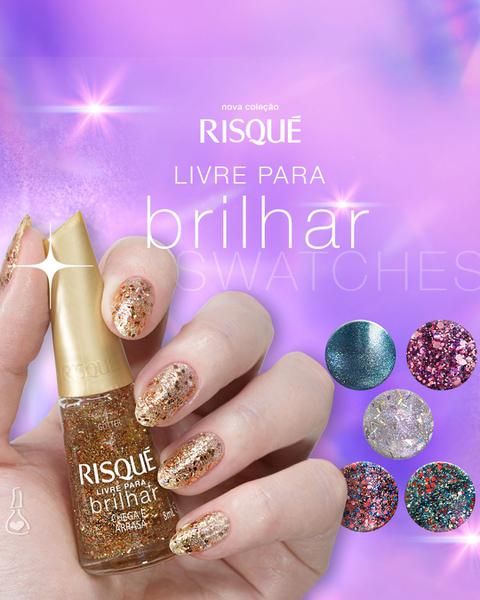 ESMALTE RISQUE LIVRE PARA BRILHAR DONA D