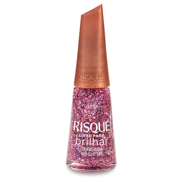ESMALTE RISQUE LIVRE PARA BRILHAR GLITTE