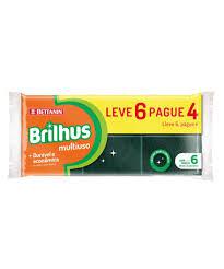 ESPONJA BRILHUS 6UN MULTIUSO