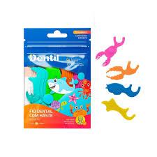 FIO DENTAL DENTIL KIDS 20UN COM HASTE