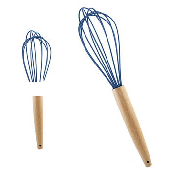 FOUET INOX GLOBAL SILICONE MADEIRA