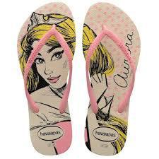 HAVAIANAS FEM SLIM PRINC AURORA 33/34 RO