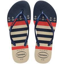 HAVAIANAS NAUTICAL SLIM 39/40 BEGE MARIN
