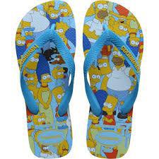 HAVAIANAS SIMPSONS TOP 41/42 AZUL TURQ