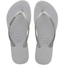 HAVAIANAS SLIM GLITTER 45/46 CINZA GELO