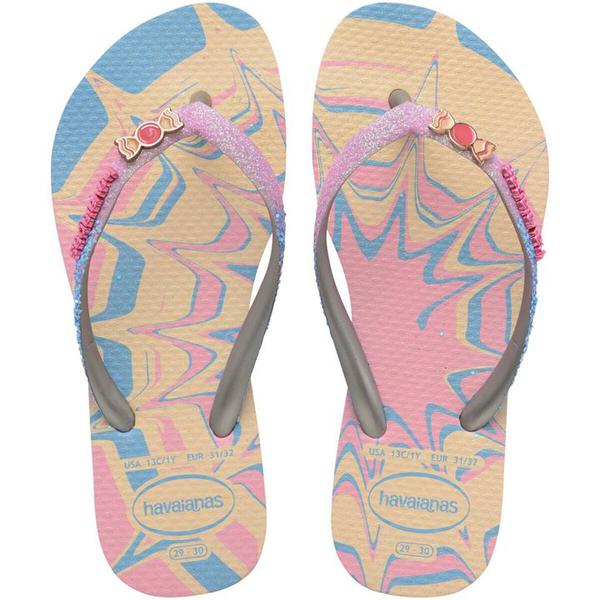 HAVAIANAS SLIM KIDS GLITTER II 27/28 ROS