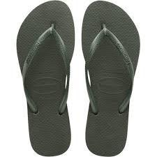 HAVAIANAS SLIM L 33/34 VERDE OLIVA