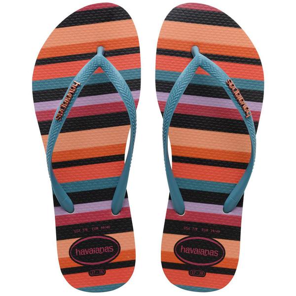 HAVAIANAS SLIM PATCHWOR 27/28 BEGE PALHA