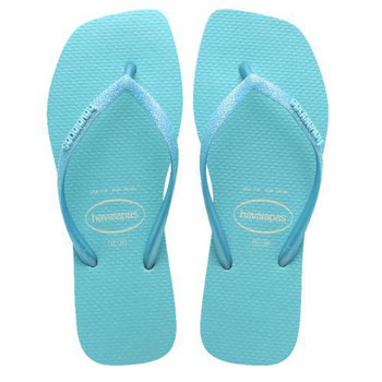 HAVAIANAS SLIM SQUARE GLITTER 37/38 AZUL