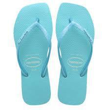 HAVAIANAS SLIM SQUARE GLITTER 39/40 AZUL