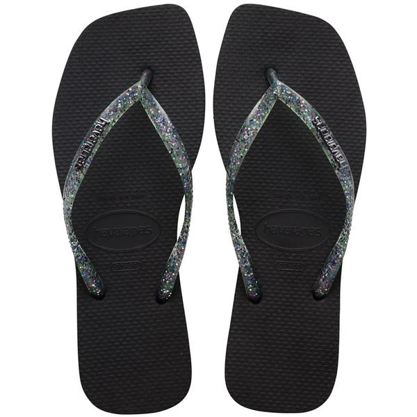 HAVAIANAS SQUARE LOGO MET 39/40 PRETA