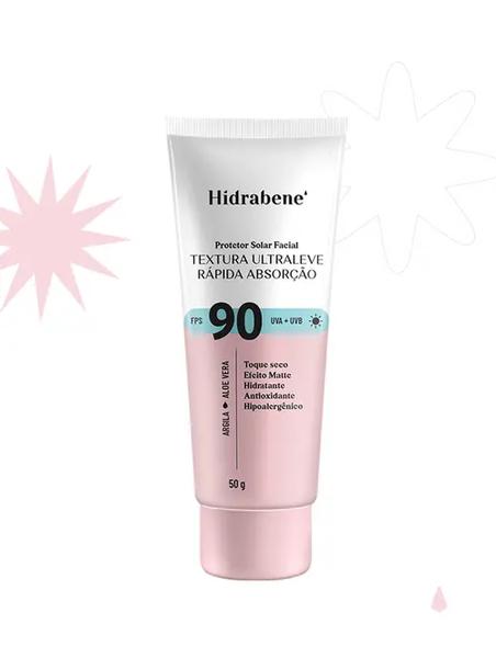 HIDRABENE PROTETOR SOLAR FACIAL FPS 90 -
