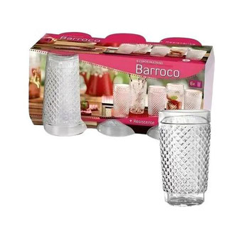 JOGO COPO VIDRO WHEATON 320ML BARROCO