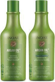 KIT CAPILAR INOAR SH 500ML ARGAN+COND 50