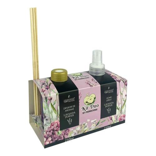 KIT DUO DIFUSOR E AROMATIZADOR 250ML LAV
