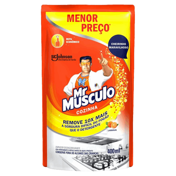 LIMP DESENG MR MUSCULO 400ML COZ LARANJA