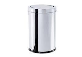 LIXEIRA BRINOX INOX C/ TP BASC 25X46CM