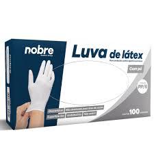 LUVA LATEX 100UN PP PROTECAO QUIM C/PO