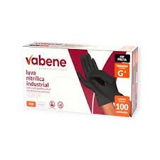 LUVA NITRILICA 100UN PROT INDUST G PRETA