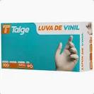 LUVA TALGE VINIL P 100UN DESCARTAVEL COM