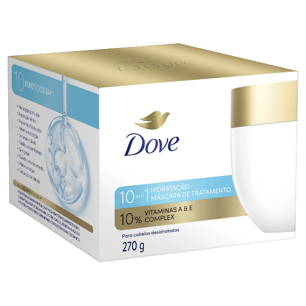 MASC DOVE 270G POTE 10 EM 1 HIDRATACAO
