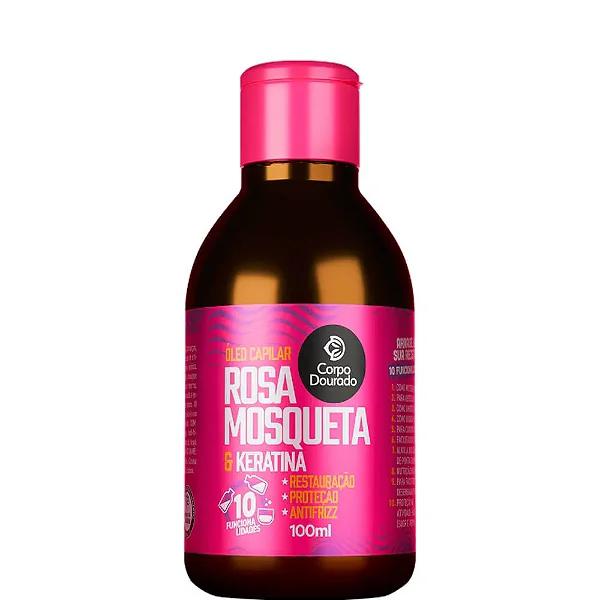 OLEO CAPILAR CORPO DOURADO 100ML ROSA MO