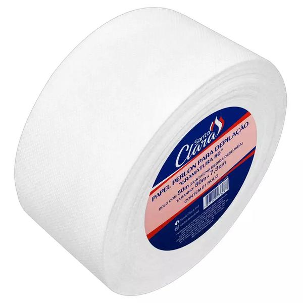 PAPEL DEPILACAO PERLON SANTA CLARA 50M