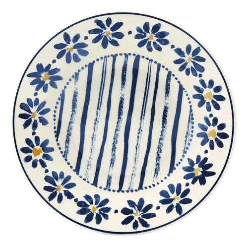 PRATO FUNDO 21,5CM MARGARIDAS