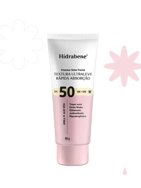 PROTETOR SOLAR FACIAL HIDRABENE 50G FPS