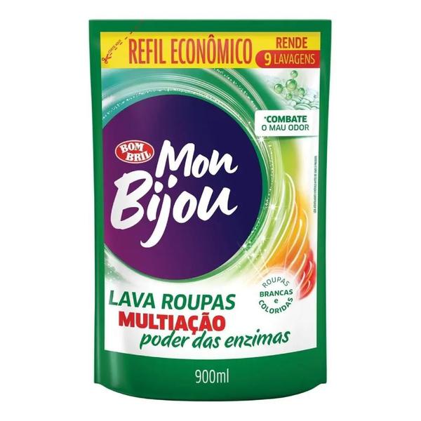 SABAO LIQ MON BIJOU 900ML VERDE REFIL