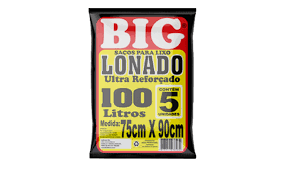 SACO LIXO ARTPLAST BIG 100L 25UN ROLO PR