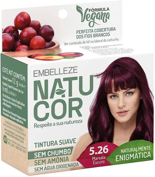 TINTA NATUCOR 5.26 MARSALA ESCURO