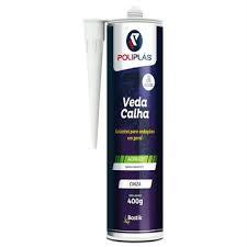 VEDA CALHA POLIPLAS 400G CINZA