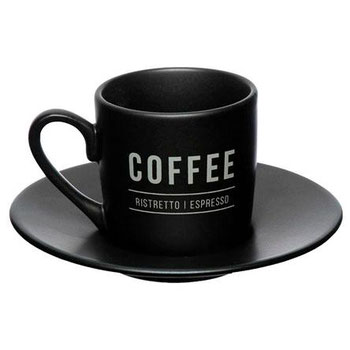 XICARA CAFE 80ML PORC PT/BC