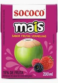 AGUA COCO SOCOCO MAIS UVA TP 200ML