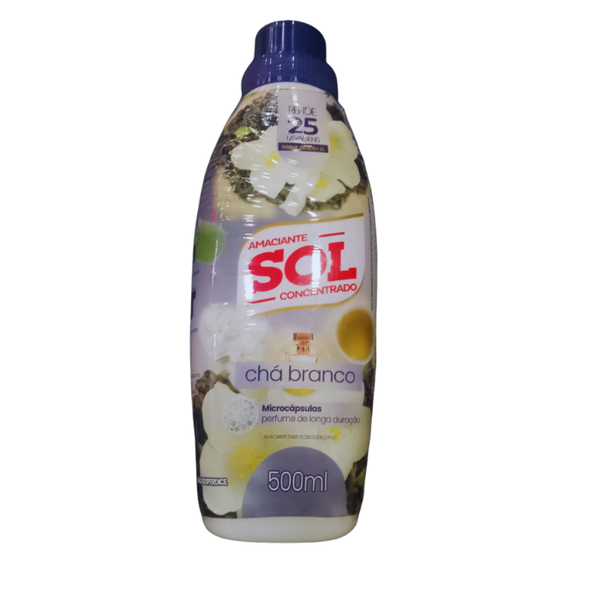 AMACIANTE CONCENTRADO SOL 500ML CHA BRANCO