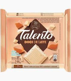 BARRA DE CHOCOLATE TALENTO 85G DOCE DE LEITE