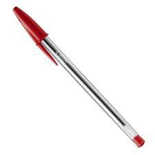 CANETA BIC TRADICIONAL CRISTAL VERMELHA