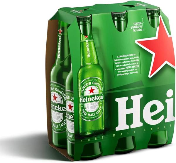 CERVEJA HEINEKEN LONG NECK 6X330ML
