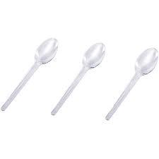 COLHER PLASTICA REFEICAO C 10 CRISTAL