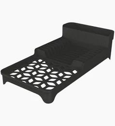 ESCORREDOR LOUCA PLASTICO UZ PRETO