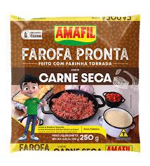 FAROFA MANDIOCA AMAFIL CARNE SECA 250G
