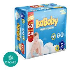 FRALDA ISABABY SUPER SEQUINHA HIPER G 60UN