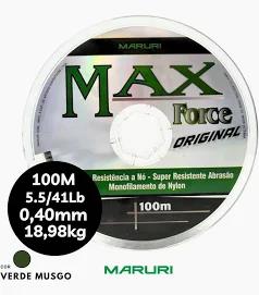 LINHA P/PESCA MAX FORCA 0.40MM 5.5 ENCAR